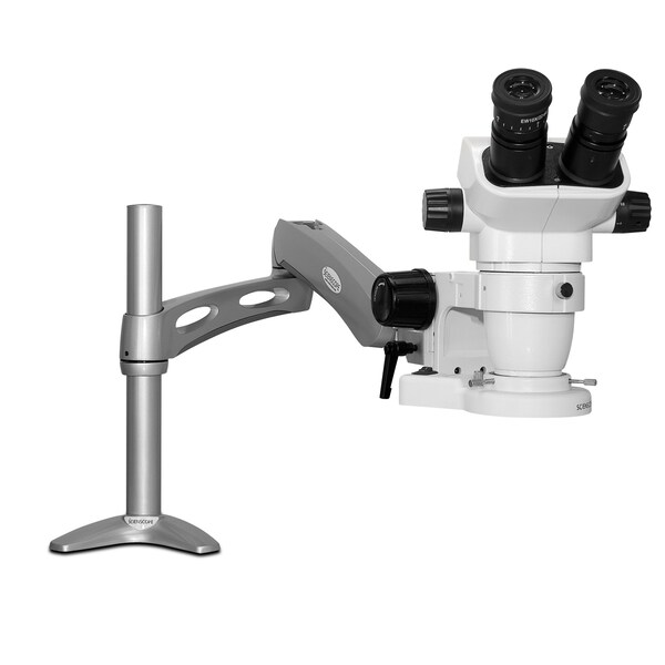 SSZ Stereo Zoom Microscope With Compact LED Light On Articulating Arm